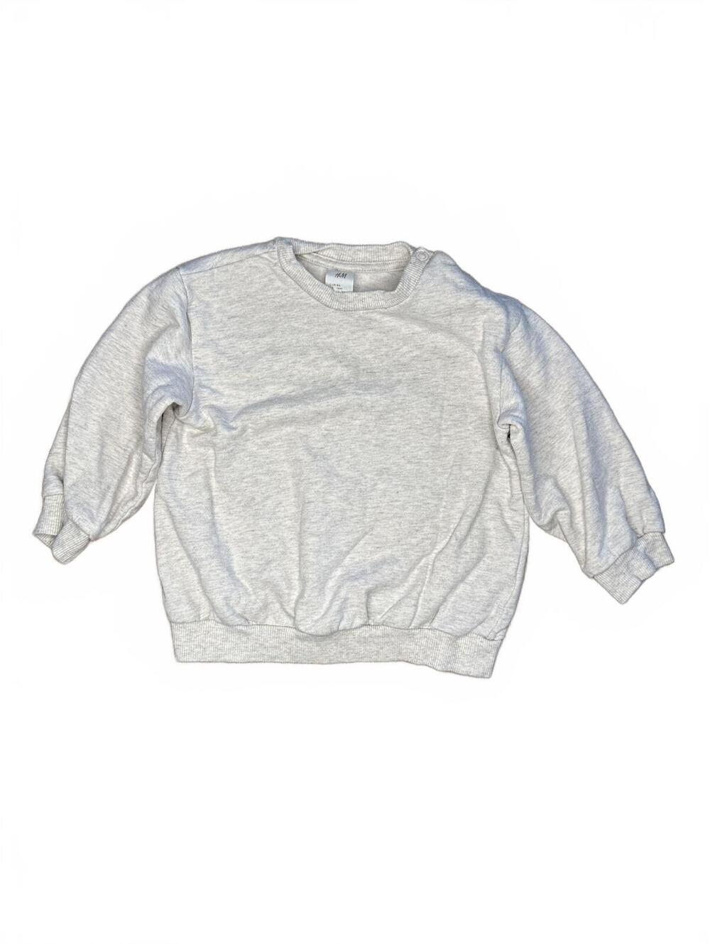 H&M Boys' Cream and Gray Sweater Size 18 Months